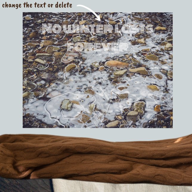 Poster Corrente de montanha congelada (Criador carregado)