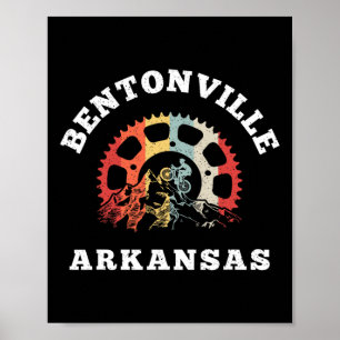 Poster Corrente de mountain bike antiga de Bentonville Ar