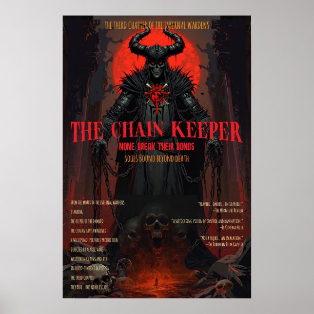 Poster Corrente de Terror Gótico Mantenedor de Fantasia S (Frente)