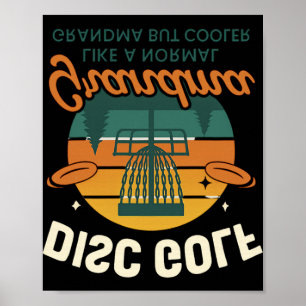 Poster Correntes de Campeã de Disco Golfe Avó