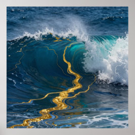 Poster Correntes Marinhas de Luxo
