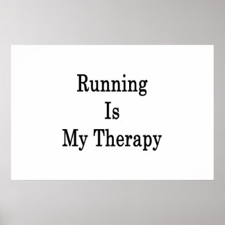 Pôster Correr É A Minha Terapia
