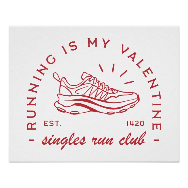 Pôster Correr é meu clube de solteiros de namorados (Frente)