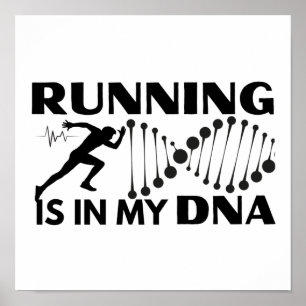 Poster Correr Está No Meu DNA