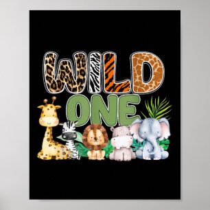 Poster Correspondência Familiar Safari Selvagem de Um pri