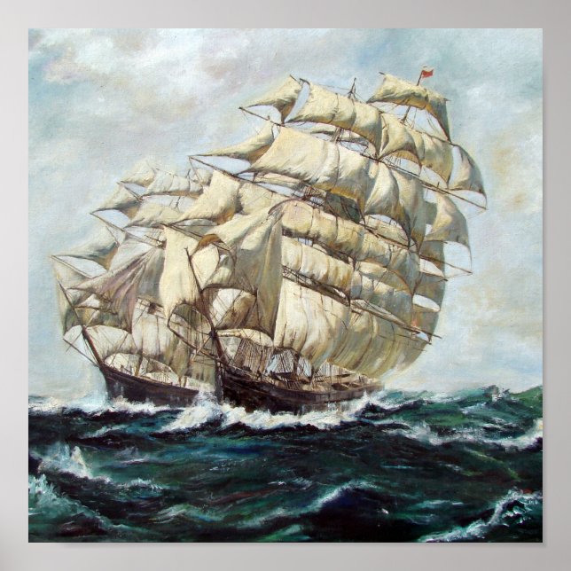 Pôster Corrida das Frigatas de Navegação (Frente)