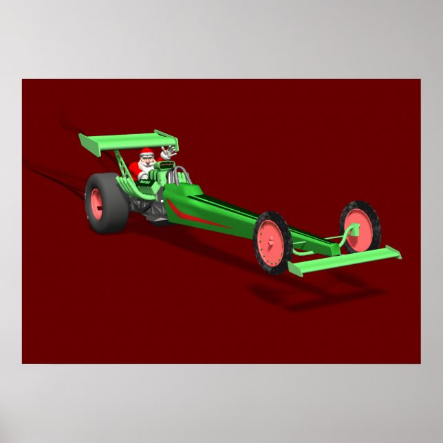 Poster Corrida de Arrasto de Santa Claus (Frente)