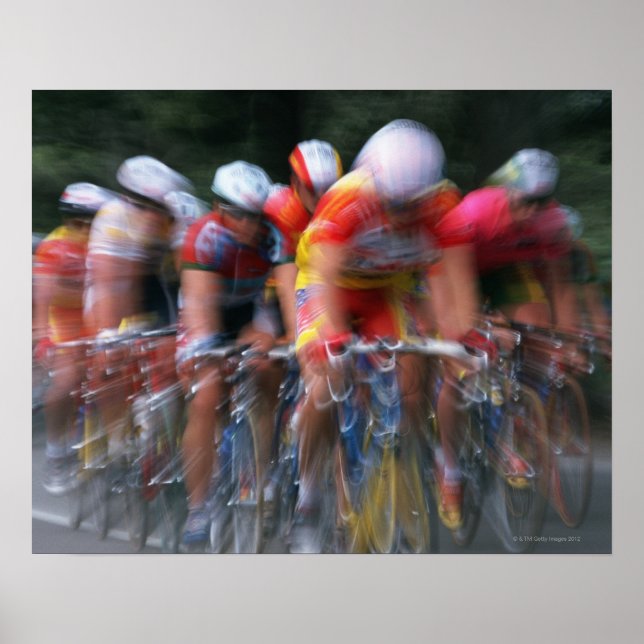 Poster Corrida de bicicleta (Frente)