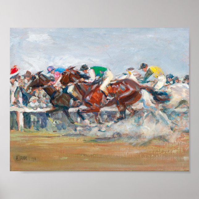 Poster Corrida de Cavalo | Angelo Jank (Frente)
