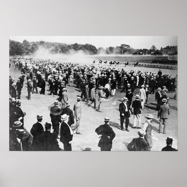 Poster Corrida de Cavalo em Saratoga (Frente)