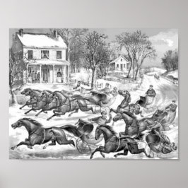 Poster corrida de cavalos