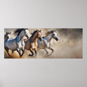 Poster Corrida de cavalos