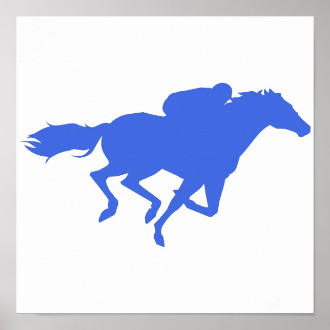 Pôster Corrida de Cavalos Royal Blue (Frente)
