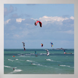Poster Corrida de Kiteboard