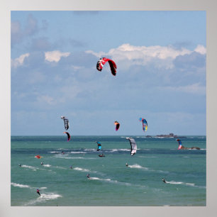 Poster Corrida de Kiteboard