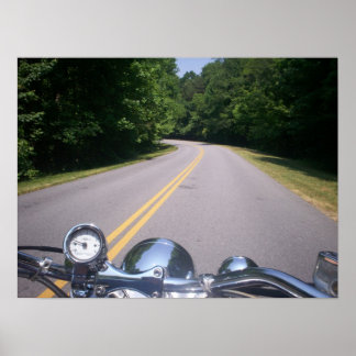 Poster Corrida de Motocicleta Azul 3