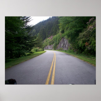 Poster Corrida de Motocicleta Azul 8