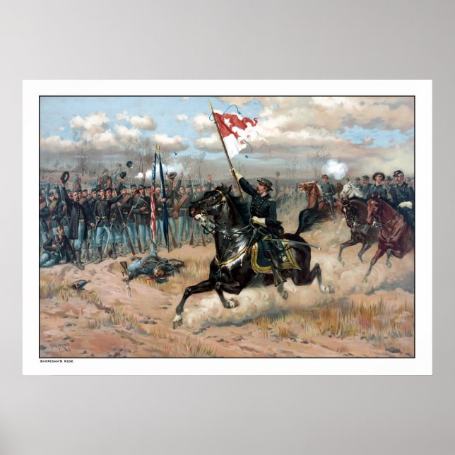 Pôster Corrida de Sheridan - Guerra Civil (Frente)