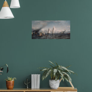 Poster Corrida Internacional Finish-First para a Copa Amé