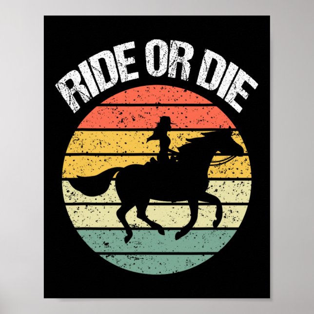 Poster Corrida Ou Morrer - Engraçada Ho Equestriano (Frente)