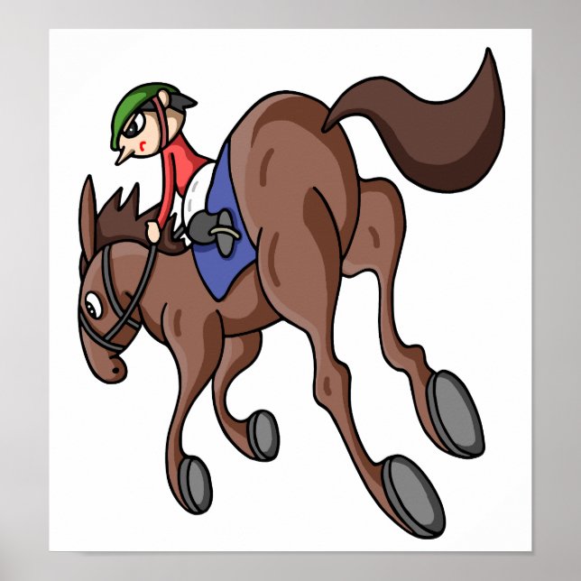 Poster Corridas de cavalos. (Frente)
