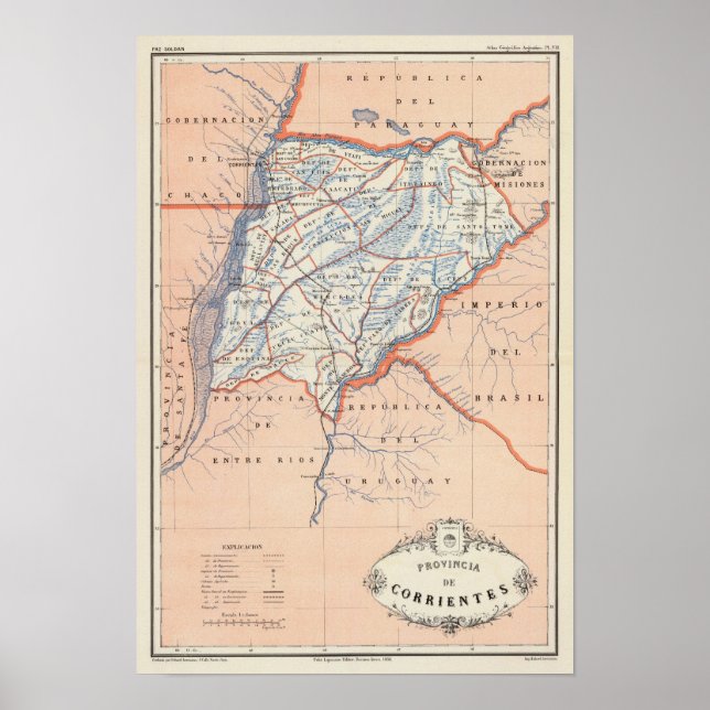 Pôster Corrientes, Argentina (Frente)