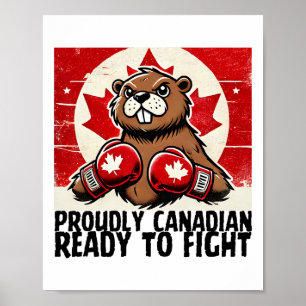 Poster Corta o Canadá Contra Tarifas Canadianas Beaver B