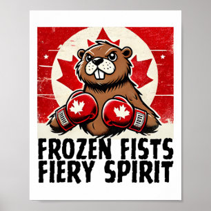 Poster Corta o Canadá Contra Tarifas Canadianas Beaver B