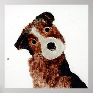 Pôster Cortador de Pintura de Cão