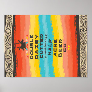 Pôster Cortador dobro 2017 da margarida