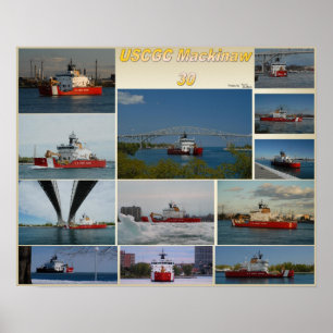 Poster Cortador Mackinaw de USCGC