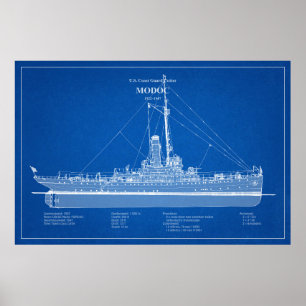 Poster Cortador USCG Modoc wpg-46 - ABD