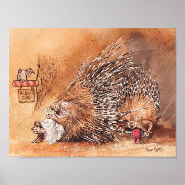 Pôster corte de cabelo incomum (Frente)