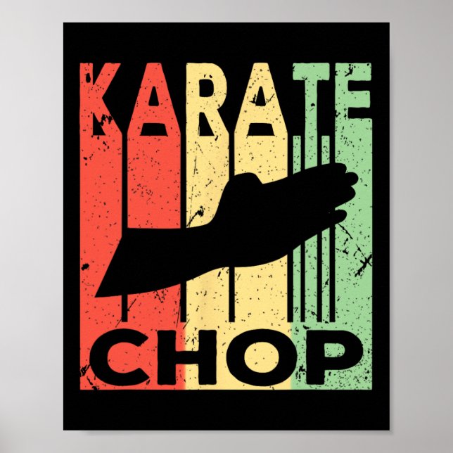 Poster Corte de Karatê Vintage  (Frente)