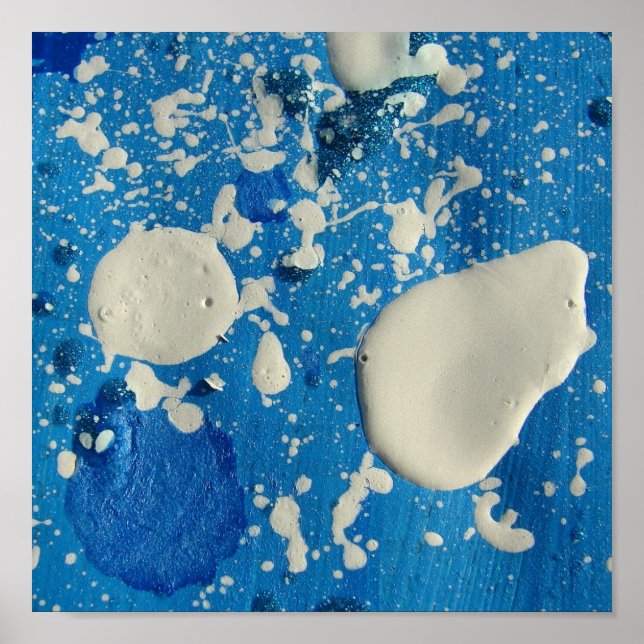 Pôster Corte de pintura de pintura de abstrato Paint (Frente)