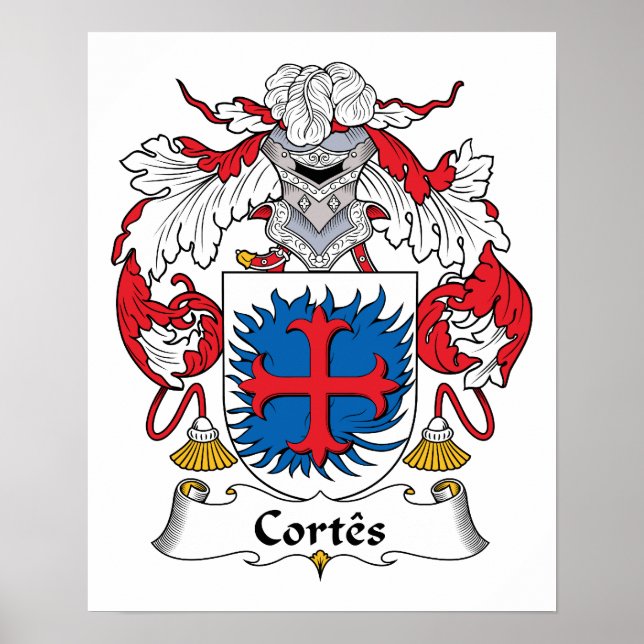 Pôster Cortes Family Crest (Frente)