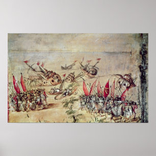 Poster Cortes que afunda sua frota fora da costa de