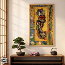 Cortesã Japonesa Oiran por Vincent van Gogh