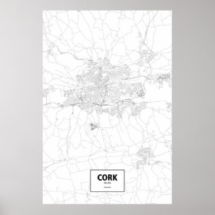 Pôster Cortiça, Ireland (preto no branco)