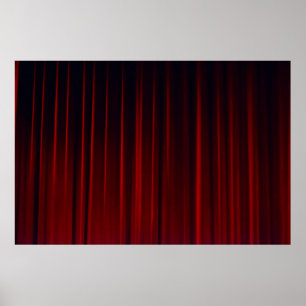 Poster Cortina vermelha