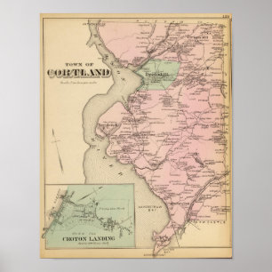Pôster Cortland, aterragem do Croton, New York
