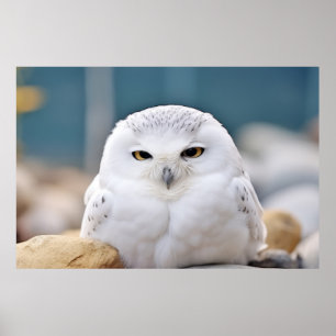 Poster Coruja Aves Selvagens Tranquilo Animais Pacíficos
