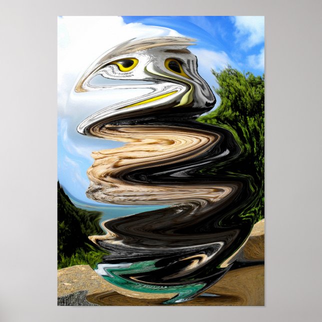 Pôster Coruja na Bolha de Tempo (Frente)