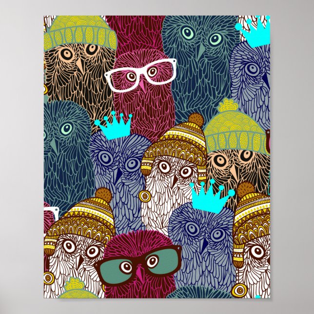 Poster Coruja na coroa (Frente)