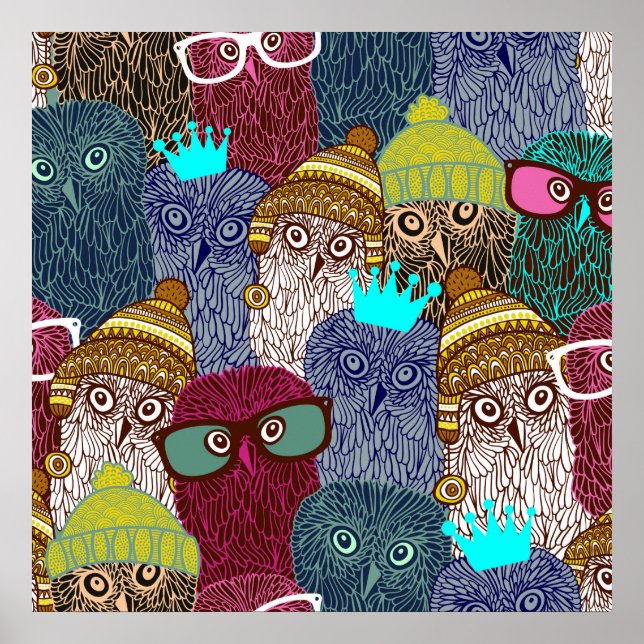Poster Coruja na coroa (Frente)