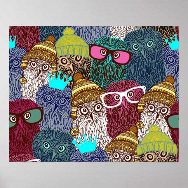 Poster Coruja na coroa (Frente)