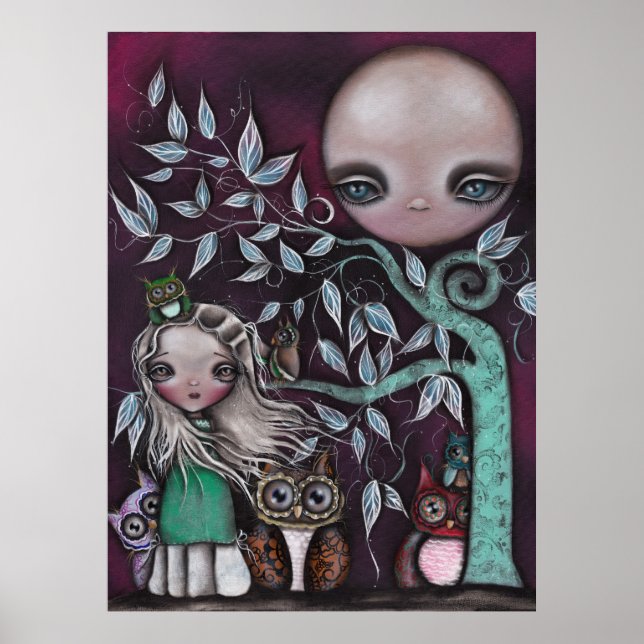 Pôster Corujas de Criaturas Noturnas (Frente)