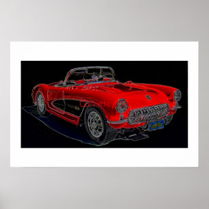 Pôster Corveta 1957