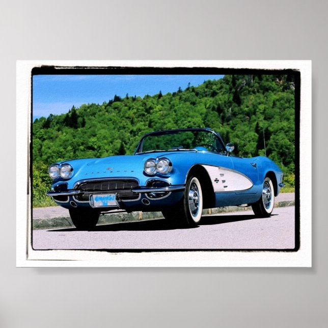 Poster Corvette 1961 (Frente)