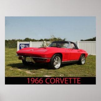 Pôster Corvette 1966